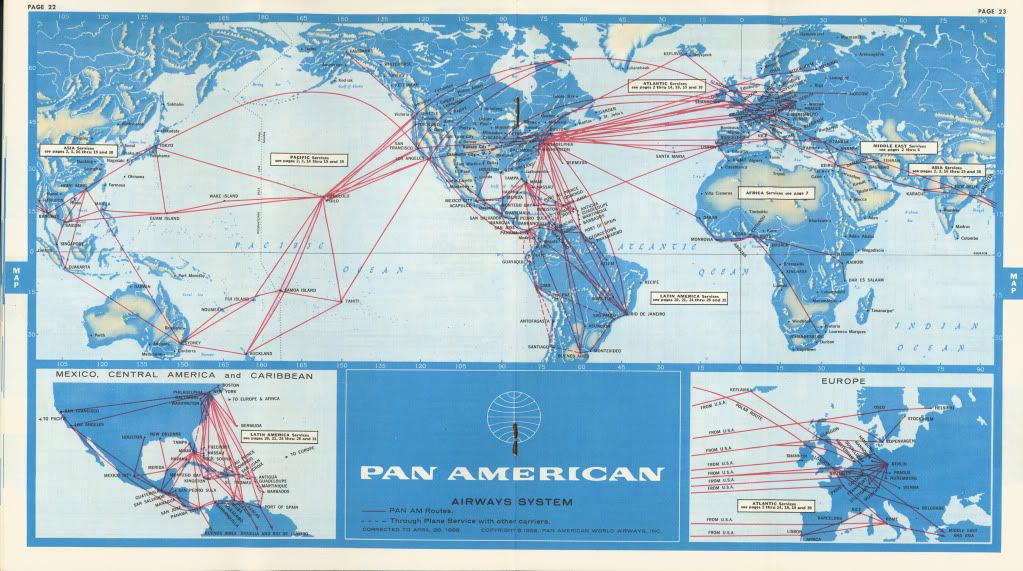 Pan Am Route Map 5047